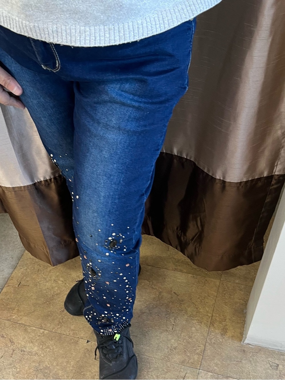 S & F Rhinestone Jeans - Picture 2 of 4